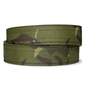 Kore Essentials Multicam Tropic Gun Belts (1.5") with our Reinforced Power-Core center for support and durability. Hidden track gives you 40 micro sizing positions to choose from. Use with any of our X-series gun buckles. (belt only)