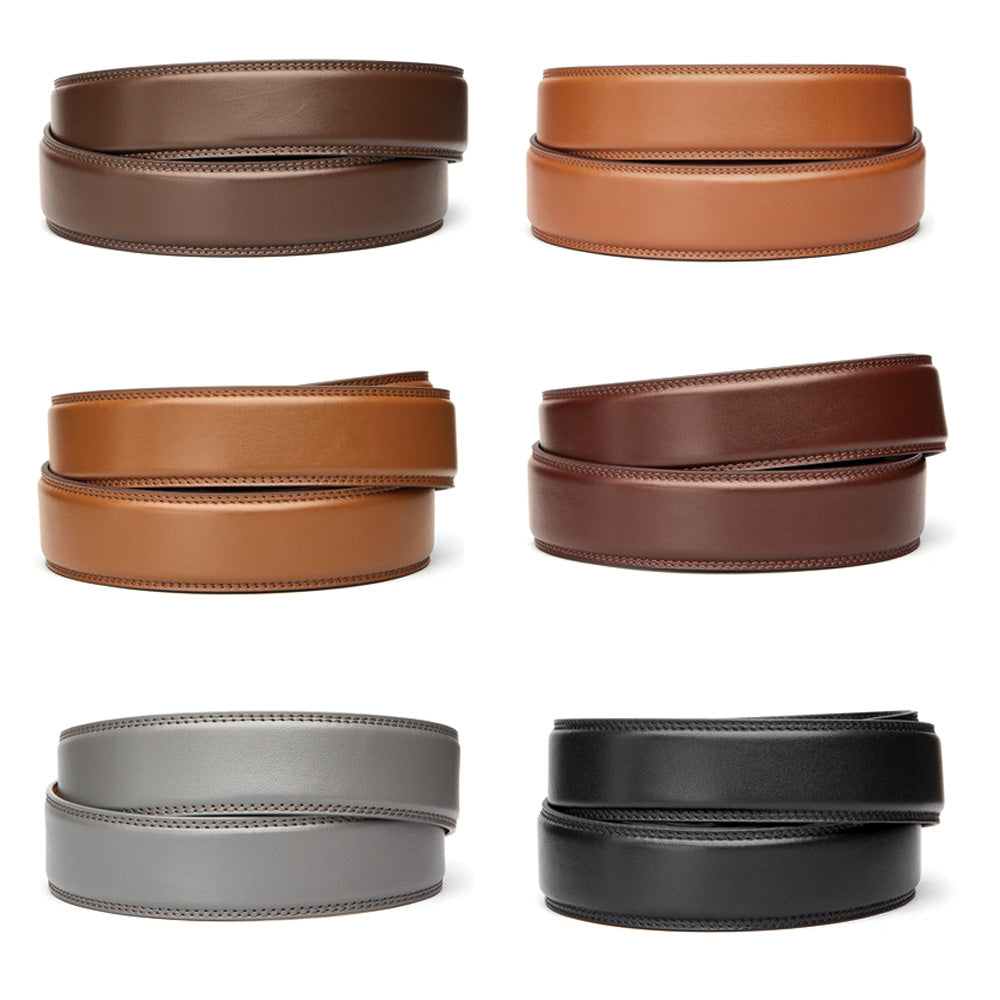 brown leather belt for