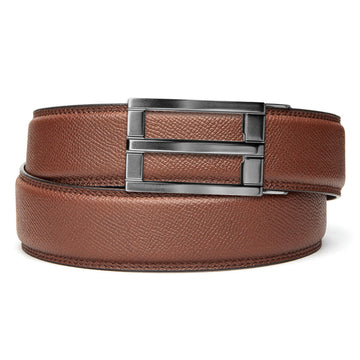 Brown Pebble Grain Leather