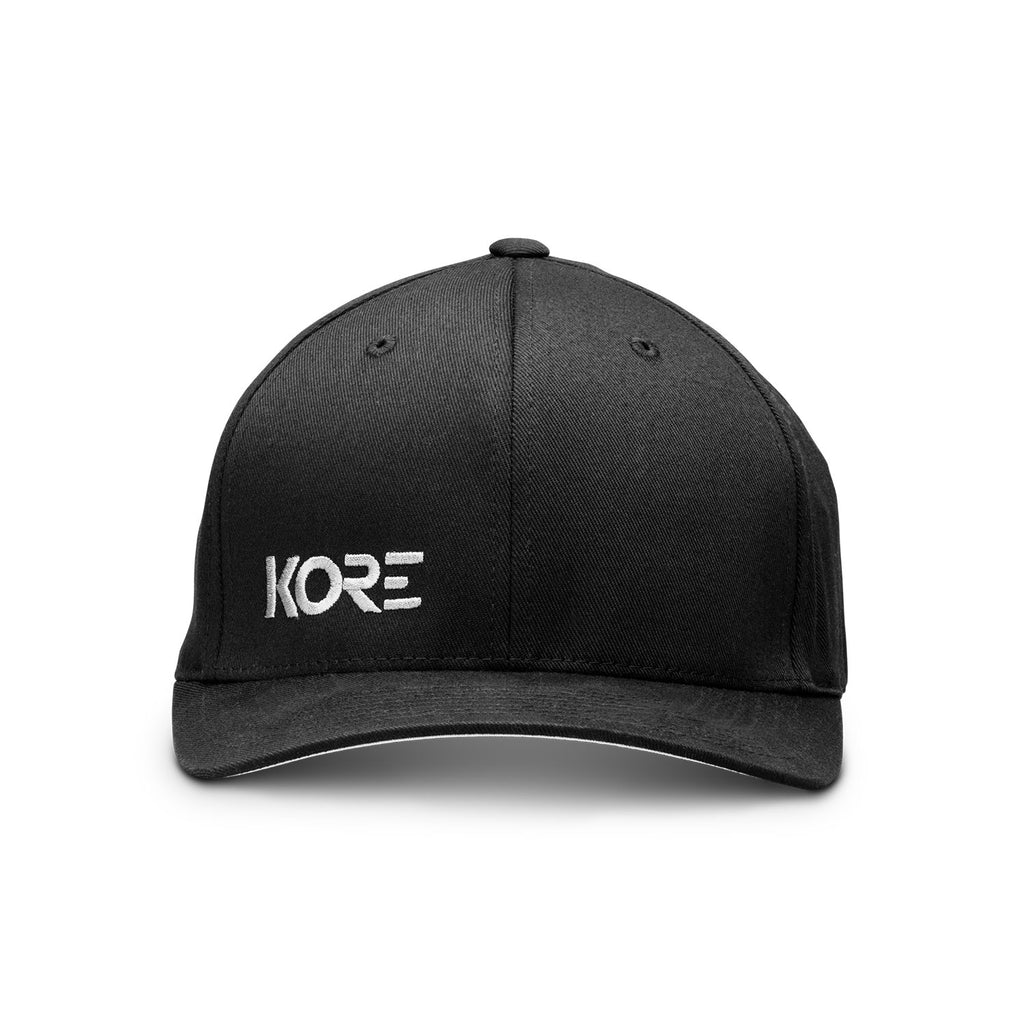 GRAY Kore HAT BLACK ON KORE FLEXFIT Essentials – |