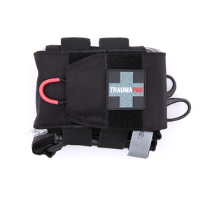 An efficient, practical, slim profile trauma kit inspired by Special Forces Medics and shooting community. Outer pack is durable 1000 Denier Cordura Fabric, that's stain and abrasion resistant.