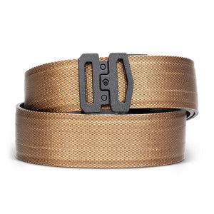 Kore Essentials G1 Black Buckle with Tan Leather 1.75" Ratcheting Micro Adjustable Gun Belt