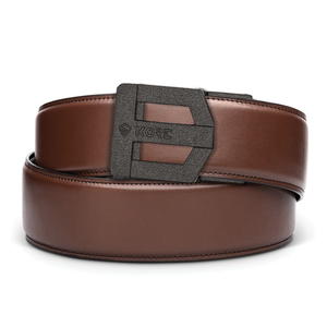 G3 BLACK BUCKLE | BROWN LEATHER GARRISON BELT