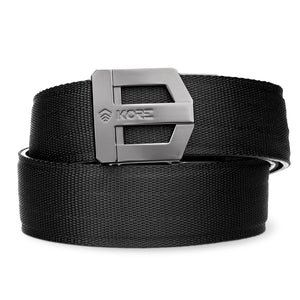 Kore Essentials-G3 GUNMETAL BUCKLE | BLACK TACTICAL GARRISON BELT-Gun Belts