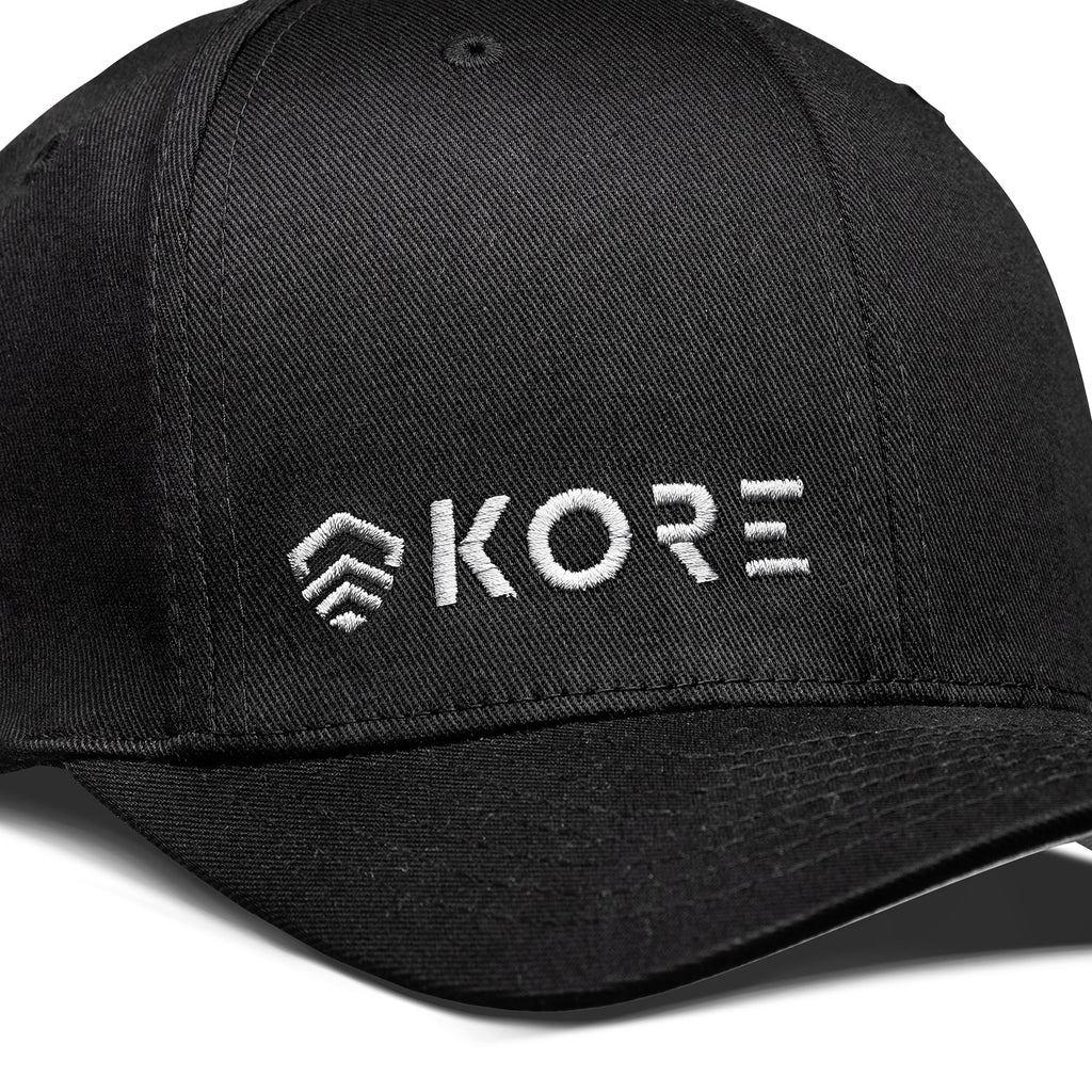 KORE FLEXFIT HAT | GRAY ON BLACK – Kore Essentials