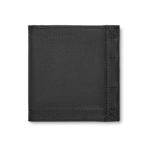 KORE Tactical Nylon BiFold Wallet in Black. Magnetic closure & RFID protected. front.