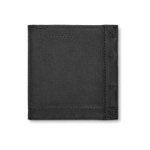 KORE Tactical Nylon BiFold Wallet in Black. Magnetic closure & RFID protected. front.