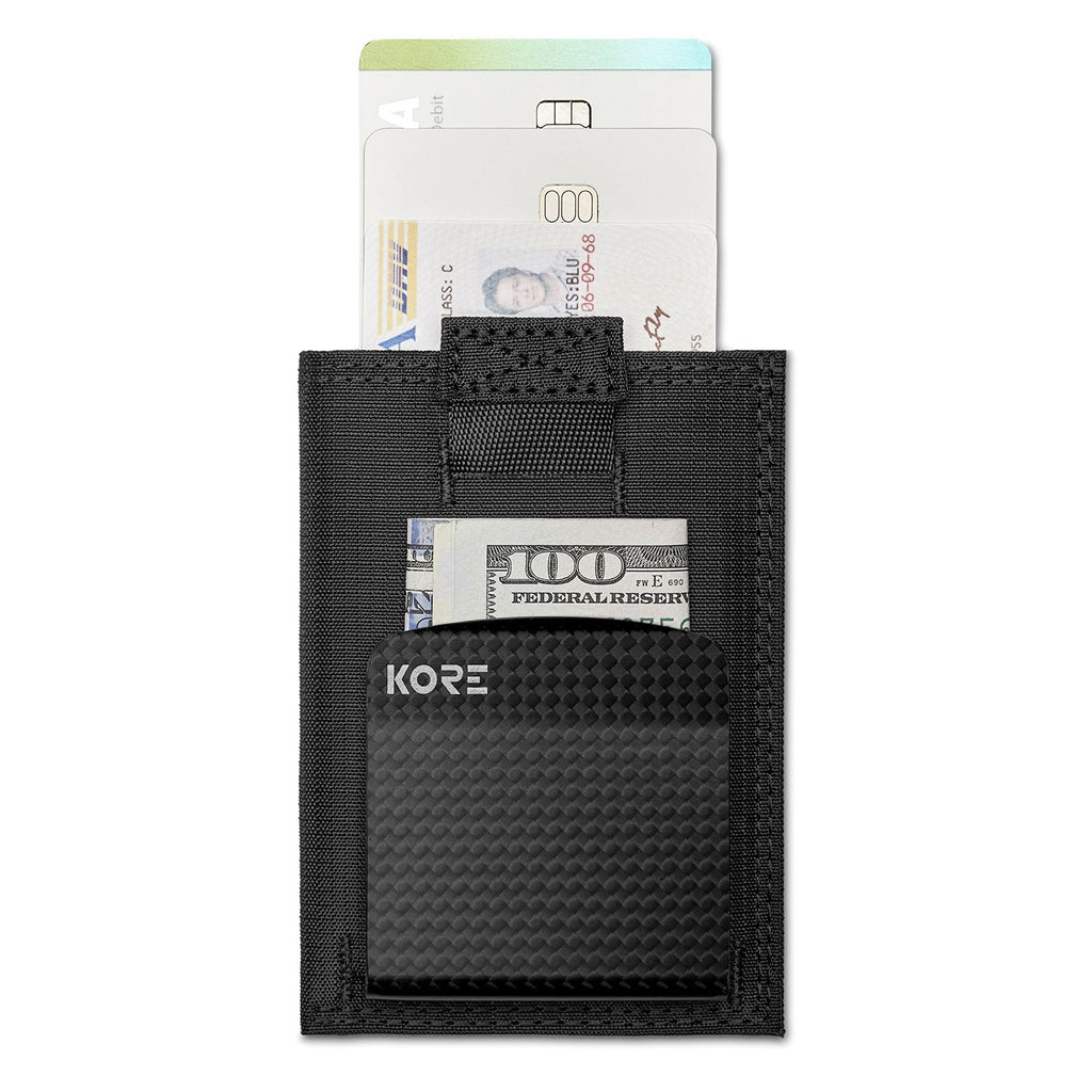 Tactical Wallet, Carbon Fiber Wallet, Money Clip, RFID Blocking