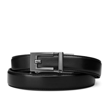 Black Slim Full Grain Leather