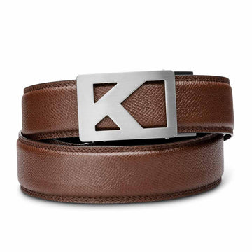 Brown Pebble Grain Leather