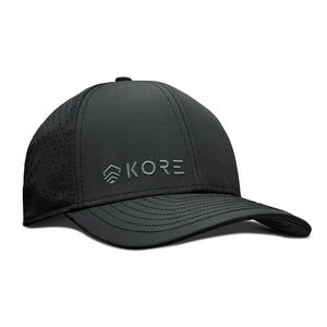 Kore Essentials-KORE CREW HAT | GRAY ON BLACK-Accessories
