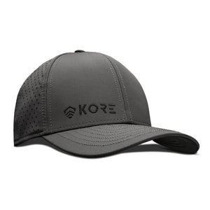 Kore Crew Hat [black on gray]