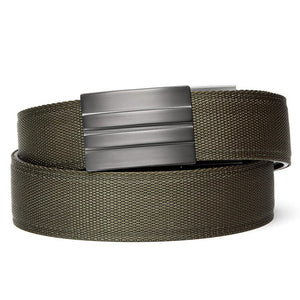 Kore Essentials X2 Gunmetal Buckle with Ranger Green Tactical Nylon 1.5" Micro Adjustable Ratcheting Gun Belt