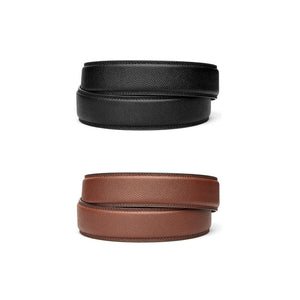 Kore Essentials-PEBBLE FULL GRAIN LEATHER STRAP 1.37" [STRAP ONLY]-Fashion Belts